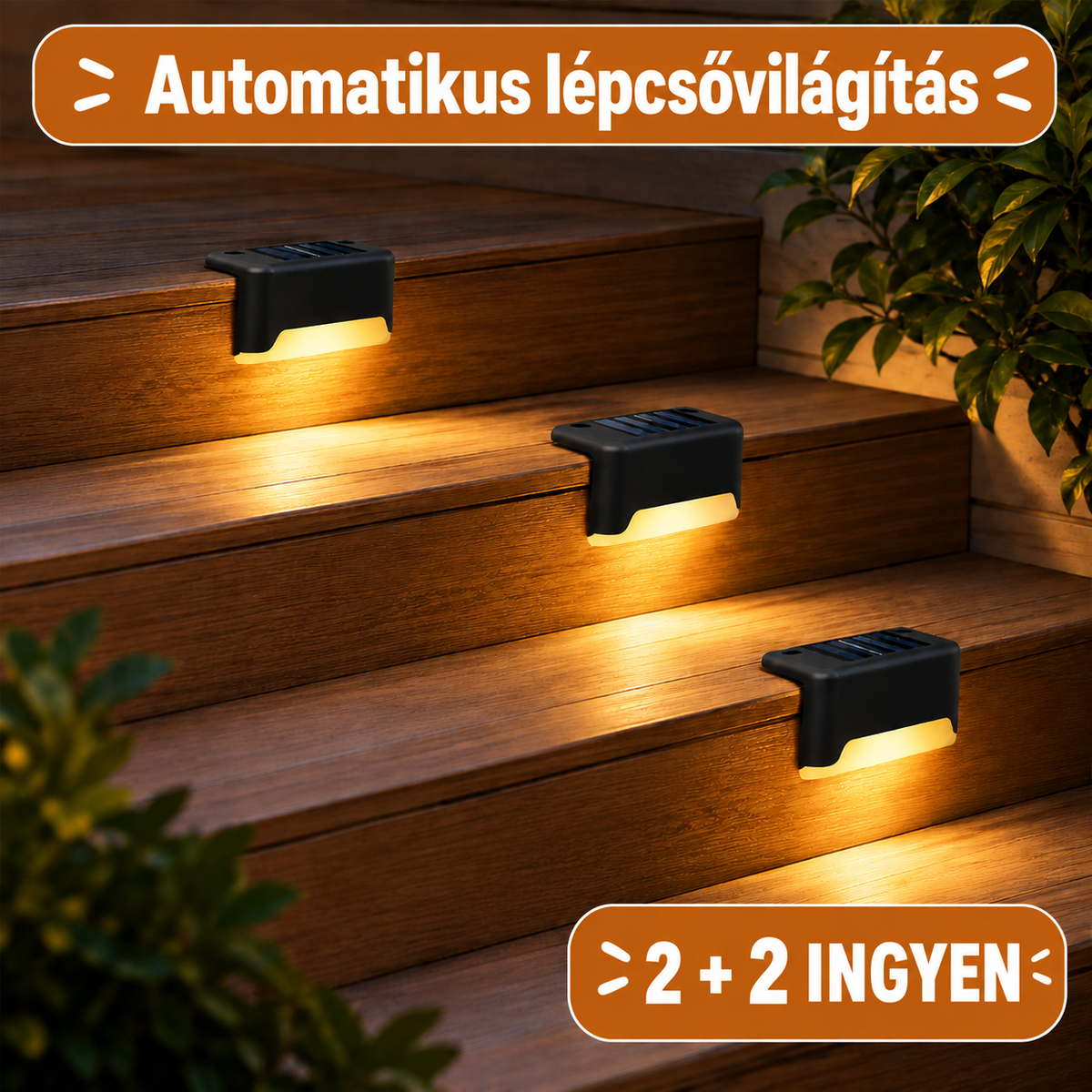 Napelemes lámpaszett – INGYENES energia a kerted számára