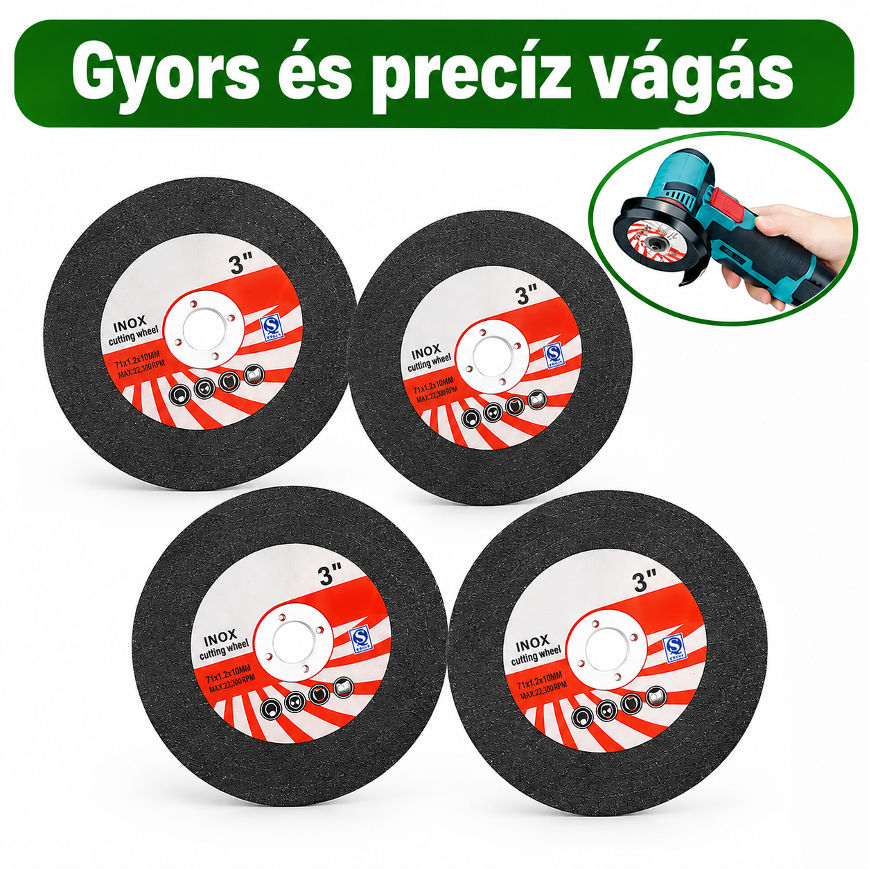 4 Vágótárcsa Készlet - UpSell