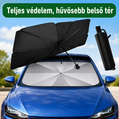 Autós Esernyős Napellenző – Azonnal Akár 15°C-kal Csökkenti a Hőmérsékletet