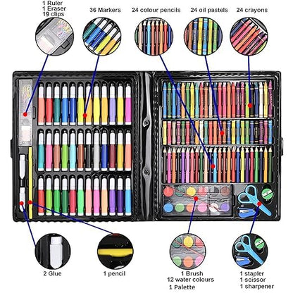 150 darabos színes ceruza készlet gyerekeknek