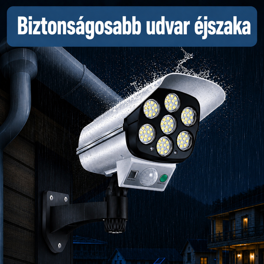 Biztonság és láthatóság egyetlen napelemes lámpában
