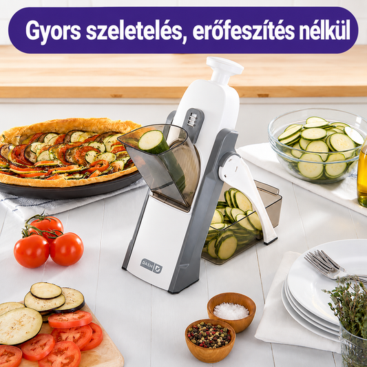 8 Vastagságú Kézi Szeletelő – Szelet, Julienne, Kocka és Csík Lampacsere Nélkül