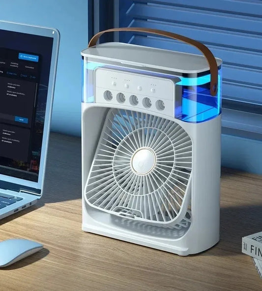 Mini léghűtő USB 3 sebességgel, aromaterápiával és permetezéssel – ideális irodába és hálószobába