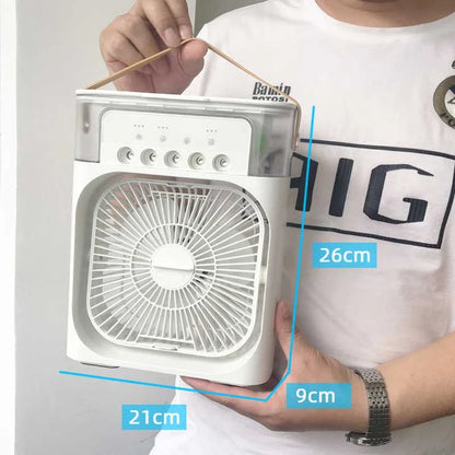 Mini léghűtő USB 3 sebességgel, aromaterápiával és permetezéssel – ideális irodába és hálószobába