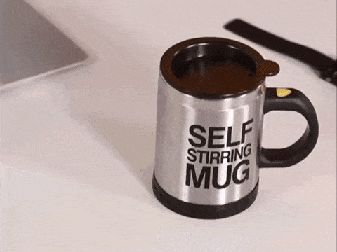 Önkeverős bögre – SELF STIRRING MUG